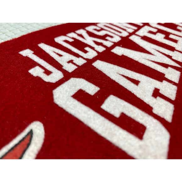 VINTAGE 90's JACKSONVILLE STATE UNIVERSITY GAMECOCKS FELT PENNANT 28" - Picture 5 of 8